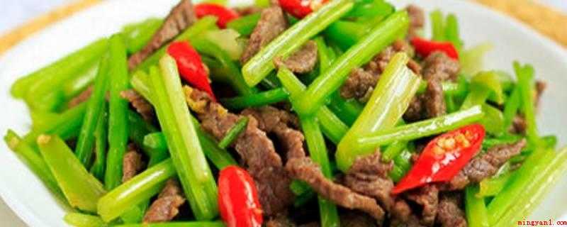 牛肉可以搭什么蔬菜炒(牛肉可以和芹菜炒,具体做法)