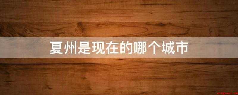 夏州是现在的哪个城市(陕西省白城子村的古地名,是西夏政权的发祥地之一)