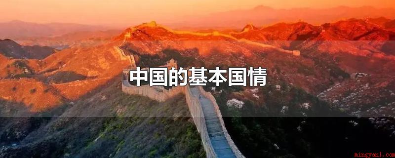 中国的基本国情（中国特色社会主义的建设和发展应从中国的现实出发）