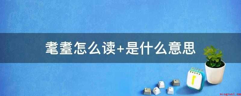 耄耋怎么读(耄耋是一个汉语词汇,约等于modié。)
