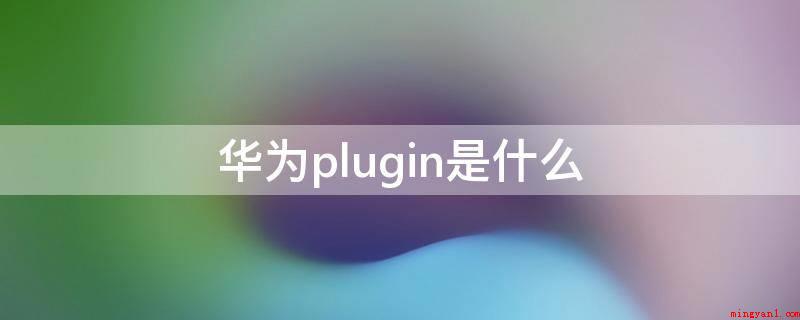 华为plugin是什么(华为plugin支持插件的原因)