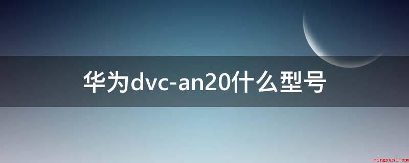 华为dvc-an20什么型号（华为dvcan20搭载天玑8005GSoC芯片）