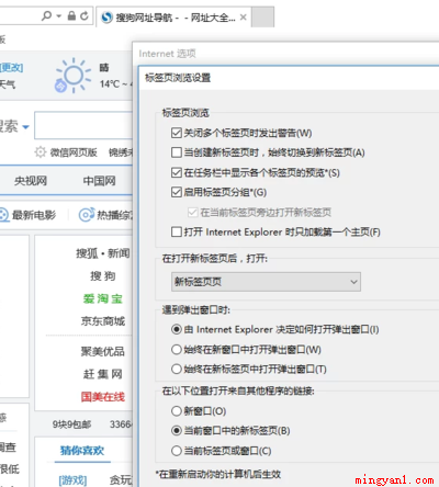 浏览器怎么打开网站?(IE浏览器如何设置打开网站的方式)