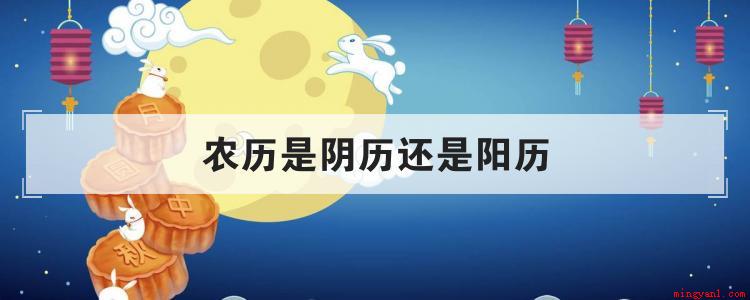 农历是阴历还是阳历(农历是一种“太阳历”,也是我们常说的“公历”)
