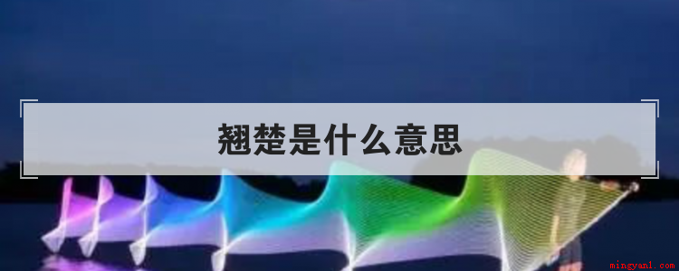 翘楚是什么意思(翘楚是什么意思详细内容介绍)