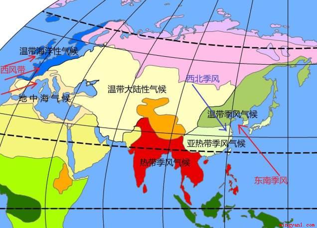 地中海气候区的雨季通常在什么时候(冬季地中海气候区的雨季通常在冬季)