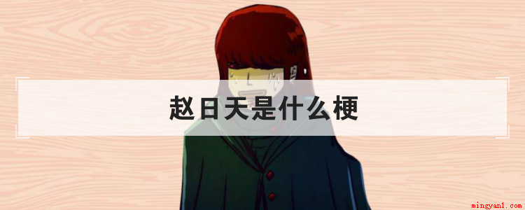 赵日天是什么梗是什么梗(赵日天,网络虚拟人物。)
