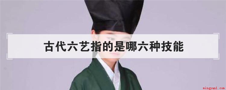 古代六艺指的是哪六种技能(我国古时候,官办学堂要求学生必须掌握六项技能)