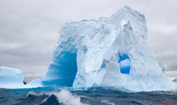 南极洲是世界上最高的洲,全境为平均海拔2350米的大高原