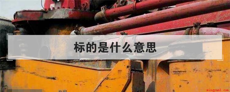 标的是什么意思(商业合同中“标的”有哪些)