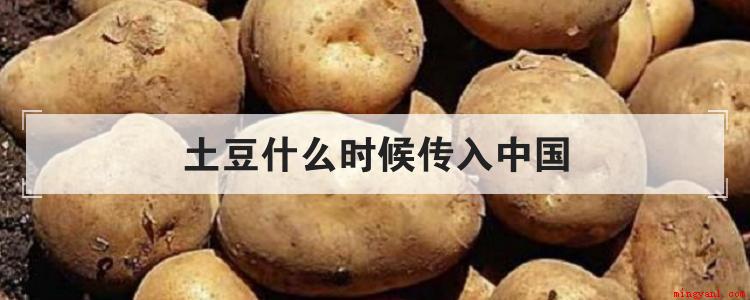 土豆什么时候传入中国(土豆已经传入中国,普通老百姓没机会食用吗)