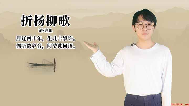 《折杨柳歌》的意思