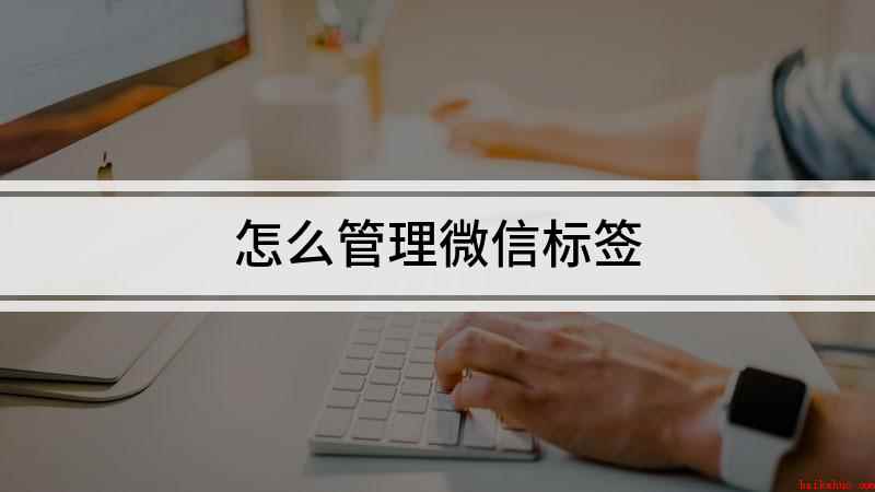 怎么管理微信标签