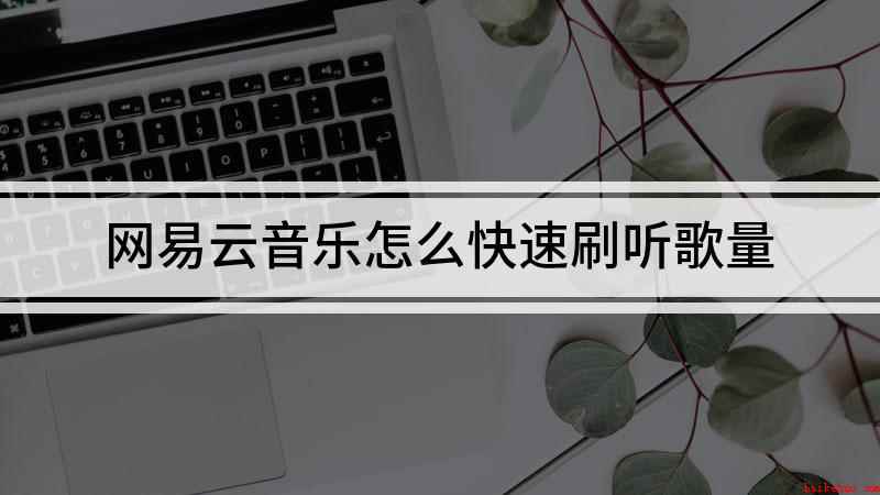 网易云音乐怎么快速刷听歌量