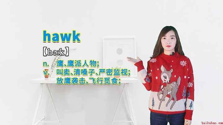 hawk的讲解(hawk是一个名词也可以作动词)