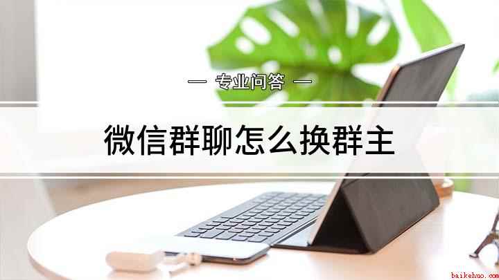 微信群聊怎么换群主