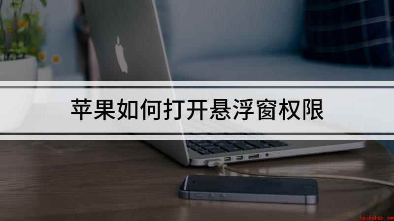 苹果如何打开悬浮窗权限