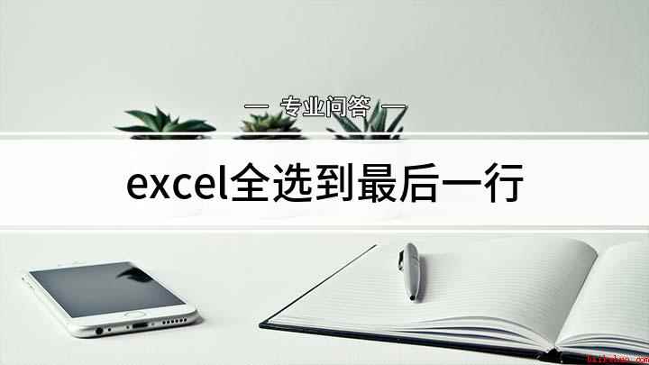 excel全选到最后一行(excel表格怎么选)