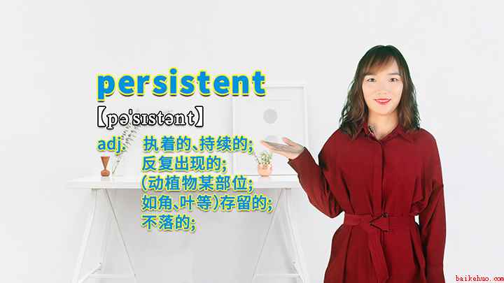 persistent的讲解（persistent这个单词你学会了吗）