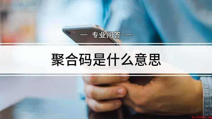 聚合码是什么意思