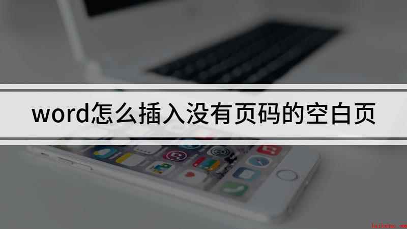 word怎么插入没有页码的空白页(华为matebook14演示机型:windows10家庭版)