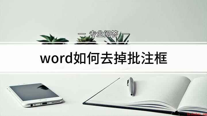 word如何去掉批注框