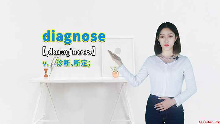 diagnose的讲解(Model Diagnose这个单词你学会了吗)