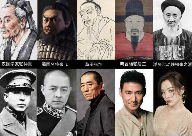 姓张的历史名人有哪些