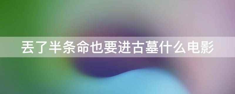 丟了半条命也要进古墓什么电影(丢了半条命也要进古墓是电影)