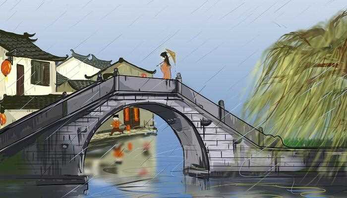 梦见下雨涨水