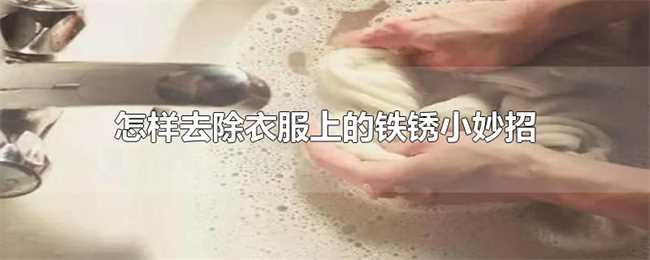 怎样去除衣服上的锈渍