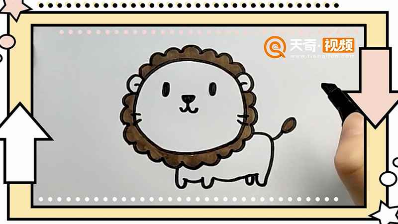 狮子简笔画(狮子简笔画幼儿简单)