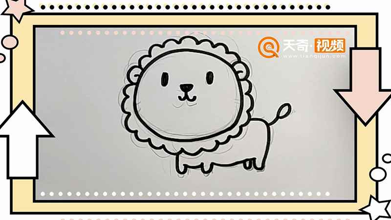 狮子简笔画(狮子简笔画幼儿简单)
