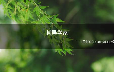 糊弄学家是什么意思（糊弄学家代表什么意思）