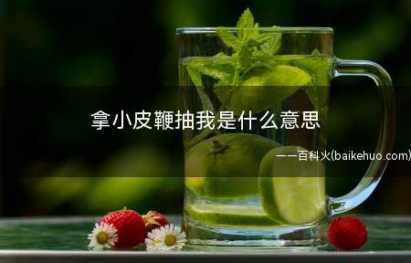 拿小皮鞭抽我是什么意思(抖M(原本指被性虐上瘾的人,之后被延伸指喜爱受凌虐的人))