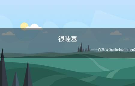 很哇塞是什么梗(很哇塞就是指某一人/事/东西很厉害)