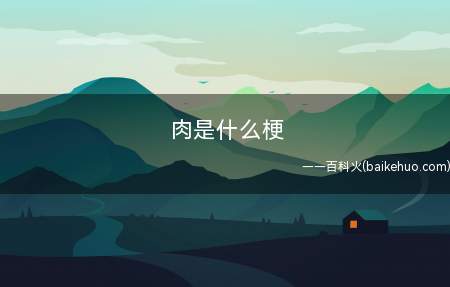 肉是什么梗（英文raw(高清片源)的中文谐音,原来指影视资源,后也特指各）