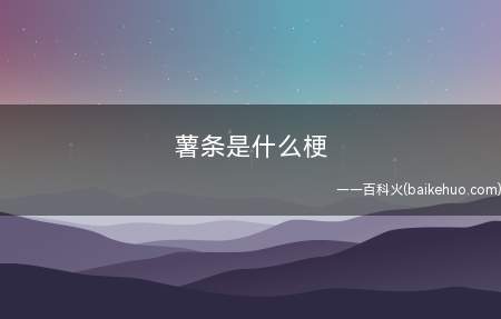 薯条是什么意思（战地风云游戏玩家专业术语源）