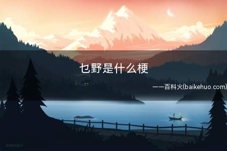 乜野是什么梗(第一个字读“mie。)