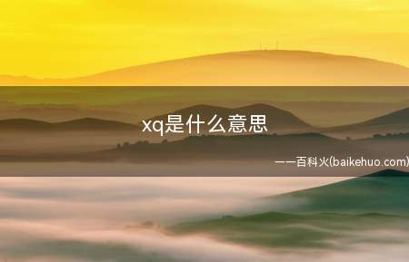 xq是什么意思(娱乐圈明星性侵丑闻缩写)