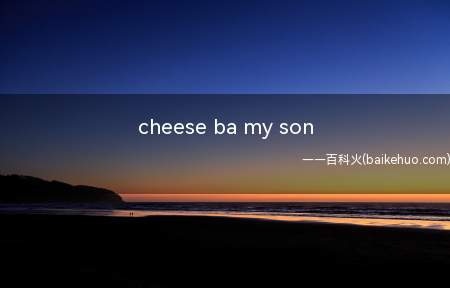 cheese ba my son是什么意思（中式英语骂人话之:去s吧吾儿!）