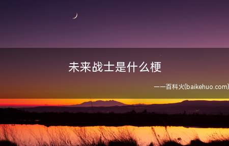 未来战士是什么意思(指英雄联盟年青的职业选手)