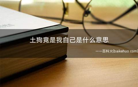 土狗竟是我自己是什么意思(用于表明:忽然发现自己居然喜爱看土味视频)