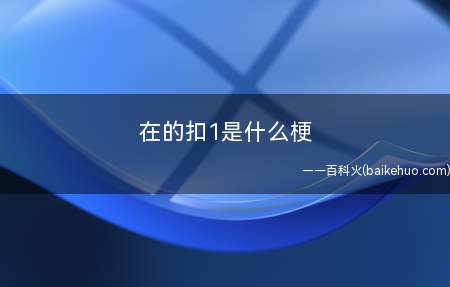 在的扣1是什么意思(网络游戏中的“集合了”)
