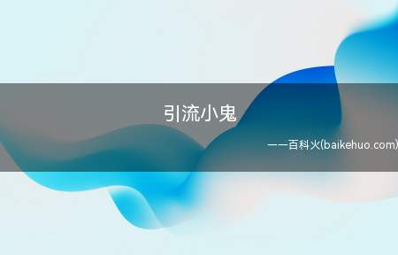 引流小鬼是什么梗(引流方法 指吸引住总流量小鬼 指给一个圈子被黑的人)
