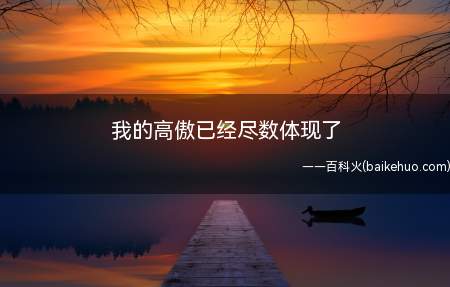 我的高傲已经尽数体现了是什么梗(双国籍清华附中国际班学生本可以绕过高考)
