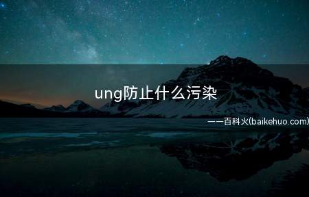 ung防止什么污染（PCR扩增产物污染、试验室中复制质粒的污染）