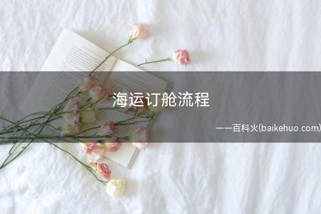 海运订舱流程(船期、结关日期、是否转船、托班、压港)