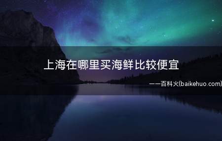 上海在哪里买海鲜比较便宜(上海市买东西较为划算的地区)