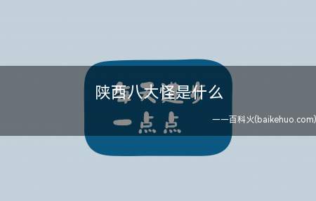陕西八大怪是什么(陕西八大怪物是指锅盔像锅盖,面条像腰带,辣椒第一道菜,碗盆不)
